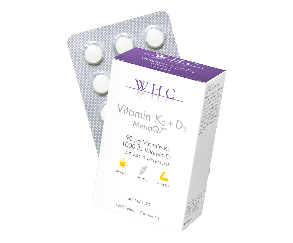 Vitamin K2+D3 MenaQ7&#174; 60 Tablets